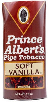 Prince Albert Soft Vanilla pipe tobacco 6 - 1.5oz pockets