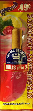 Royal Blunts Strawberry Lemonade Cigar Wraps - EZ Roll Blunts Strawberry Lemonade Tubes 25ct