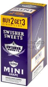 Swisher Mini Cigarillo Grape 15/3's (45 cigars)