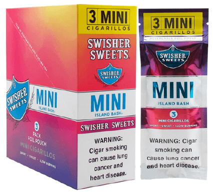 Swisher Sweets Mini Island Bash 15/3's - 45 cigars