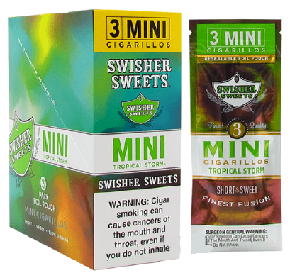 Swisher Sweets Mini Tropical Storm 15/3's - 45 cigars