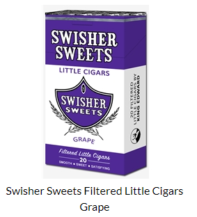 Swisher Sweets Grape little Cigar Carton 10/20's
