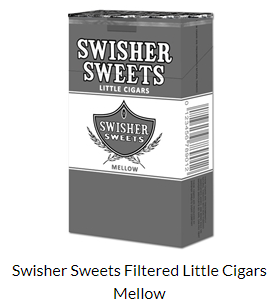 Swisher Sweets Mellow little Cigar Carton 10/20's