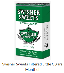 Swisher Sweets Menthol little Cigar Carton 10/20's