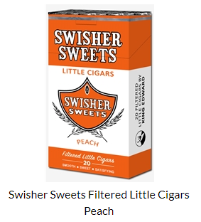 Swisher Sweets Peach little Cigar Carton 10/20's