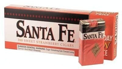 Santa Fe Cherry Filtered Cigars - Santa Fe Cherry Little Filtered Cigars 10/20's - 200 cigars
