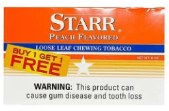 Starr Peach Chewing Tobacco 12ct