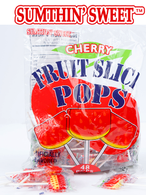 Sumthin Sweets Pops Cherry 48ct