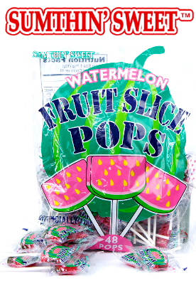 Sumthin Sweets Pops Watermelon 48ct