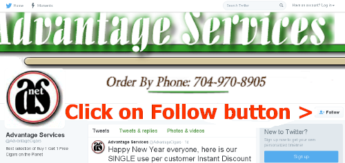 Advantage Services Twitter Page