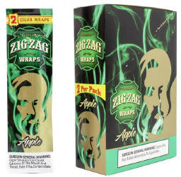 Zig Zag Apple Cigar Wraps 25-2ct - 50 wraps