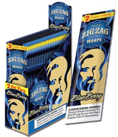Zig Zag Blueberry Cigar Wraps 25-2ct - 50 wraps