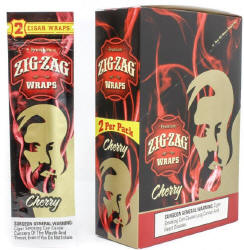 Zig Zag Cherry Cigar Wraps 25-2ct - 50 wraps