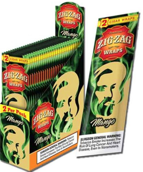 Zig Zag Mango Cigar Wraps 25-2ct - 50 wraps