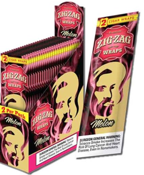Zig Zag Melon Cigar Wraps 25-2ct - 50 wraps