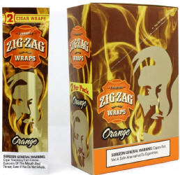 Zig Zag Orange Cigar Wraps 25-2ct - 50 wraps