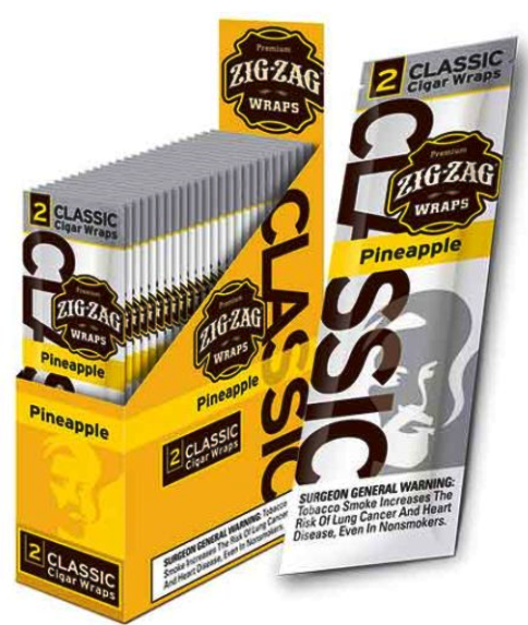Zig Zag Pineapple Cigar Wraps 25-2ct - 50 wraps