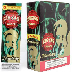 Zig Zag Strawberry Cigar Wraps 25-2ct - 50 wraps