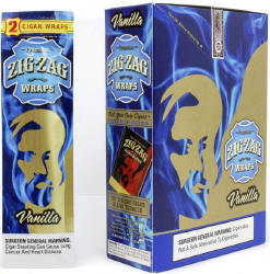 Zig Zag Vanilla Cigar Wraps 25-2ct - 50 wraps