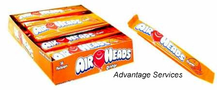 Airheads Taffy Orange Candy Taffy 36ct