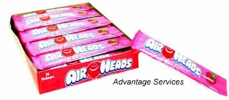 Airheads Taffy Strawberry Candy Taffy 36ct