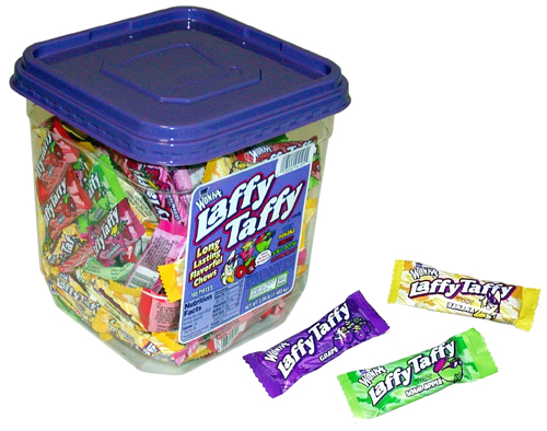 Laffy Taffy Apple Tub Candy 145ct - Willy Wonka Taffy Candy