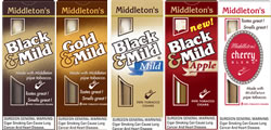 Black & Mild Wine Wood Tip Cigars 10/5's and Upright 25's